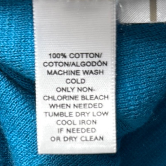 LOFT Blue Fitted Short Sleeve T-Shirt - Picture 4 of 4